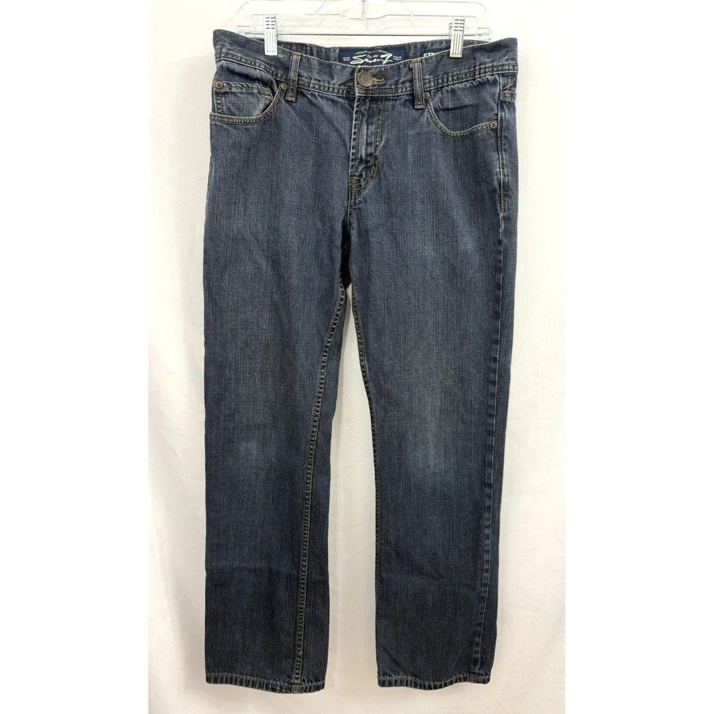 Seven7 Jeans Blue‎ Straight Fit Medium Wash Mens Size 32X32 - Actual 32X30